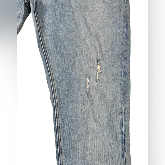 ASOS distressed straight leg jeans, 32x32, mid-wash denim - Picture 6 of 10